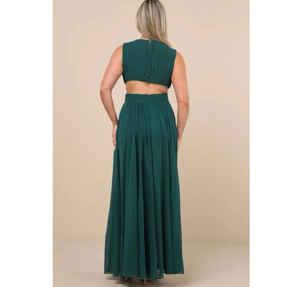Lulus Vivid Imagination Emerald Green Cutout Maxi
Dress - Picture 5 of 12